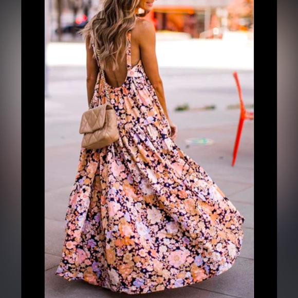 Free People Dresses & Skirts - Free People Park Slope Floral Maxi Dress